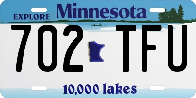 MN license plate 702TFU