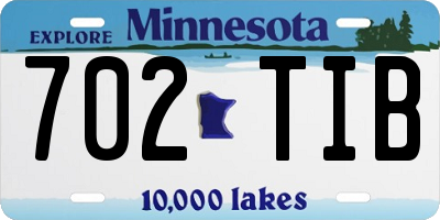 MN license plate 702TIB