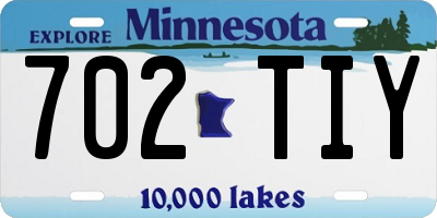 MN license plate 702TIY