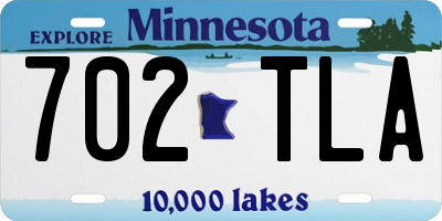 MN license plate 702TLA