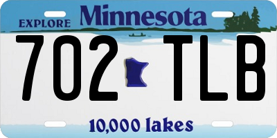 MN license plate 702TLB