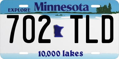 MN license plate 702TLD