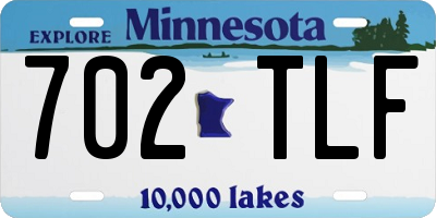 MN license plate 702TLF