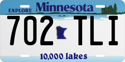 MN license plate 702TLI