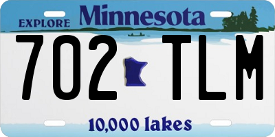 MN license plate 702TLM