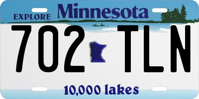 MN license plate 702TLN