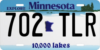 MN license plate 702TLR