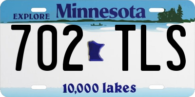 MN license plate 702TLS