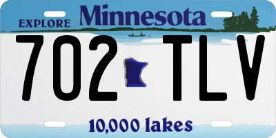 MN license plate 702TLV