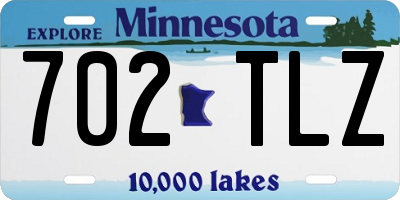 MN license plate 702TLZ
