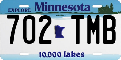 MN license plate 702TMB