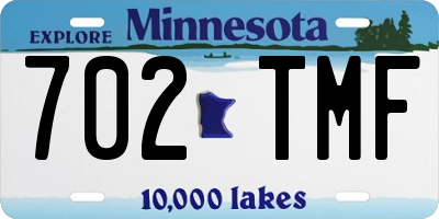 MN license plate 702TMF