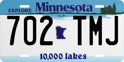 MN license plate 702TMJ