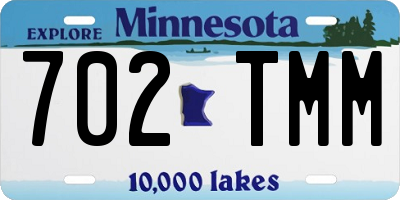 MN license plate 702TMM