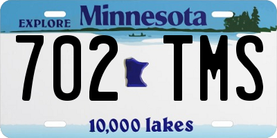MN license plate 702TMS