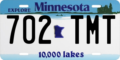 MN license plate 702TMT