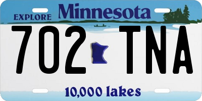 MN license plate 702TNA