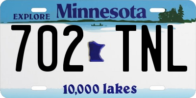 MN license plate 702TNL