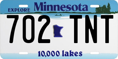 MN license plate 702TNT
