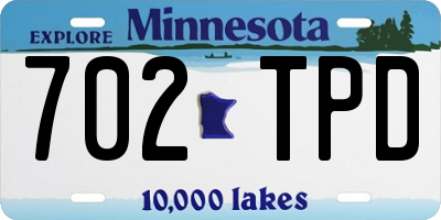 MN license plate 702TPD