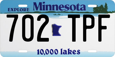 MN license plate 702TPF