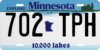 MN license plate 702TPH