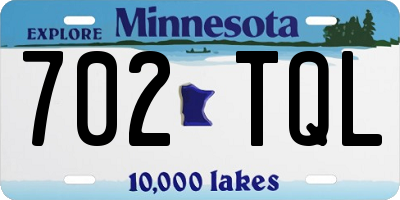 MN license plate 702TQL