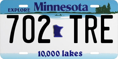 MN license plate 702TRE