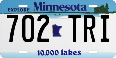 MN license plate 702TRI