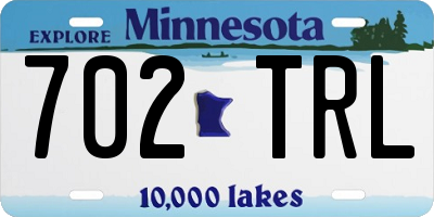 MN license plate 702TRL