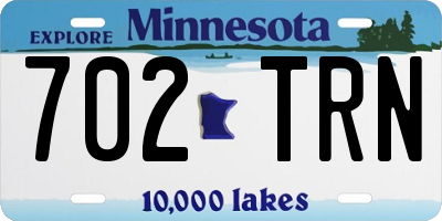 MN license plate 702TRN