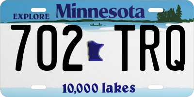 MN license plate 702TRQ