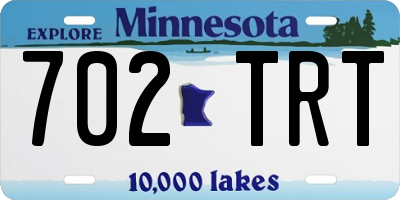 MN license plate 702TRT