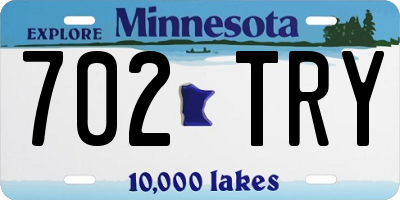 MN license plate 702TRY