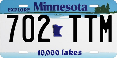 MN license plate 702TTM