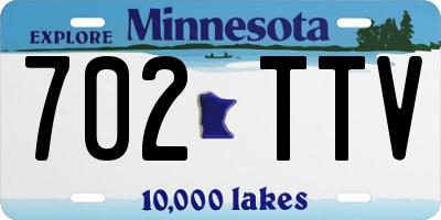 MN license plate 702TTV
