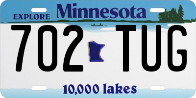 MN license plate 702TUG
