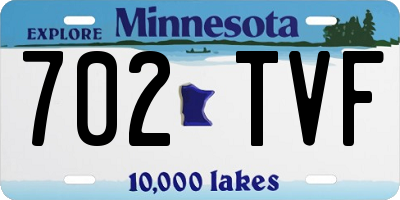 MN license plate 702TVF