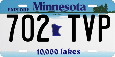 MN license plate 702TVP