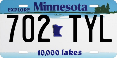 MN license plate 702TYL