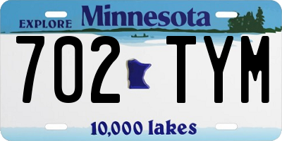 MN license plate 702TYM