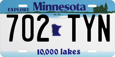 MN license plate 702TYN