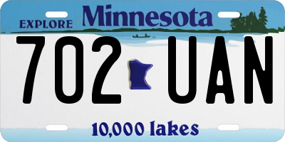 MN license plate 702UAN
