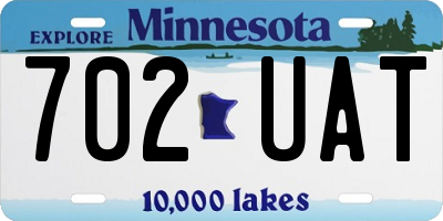 MN license plate 702UAT
