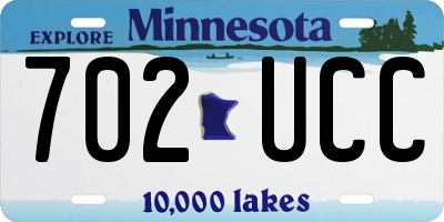 MN license plate 702UCC