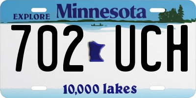 MN license plate 702UCH