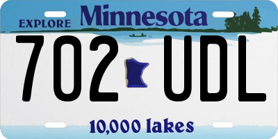 MN license plate 702UDL