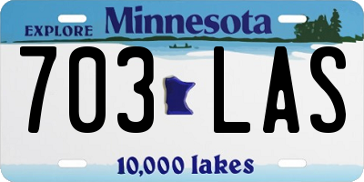 MN license plate 703LAS