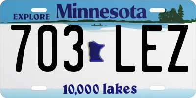 MN license plate 703LEZ