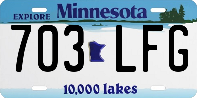 MN license plate 703LFG